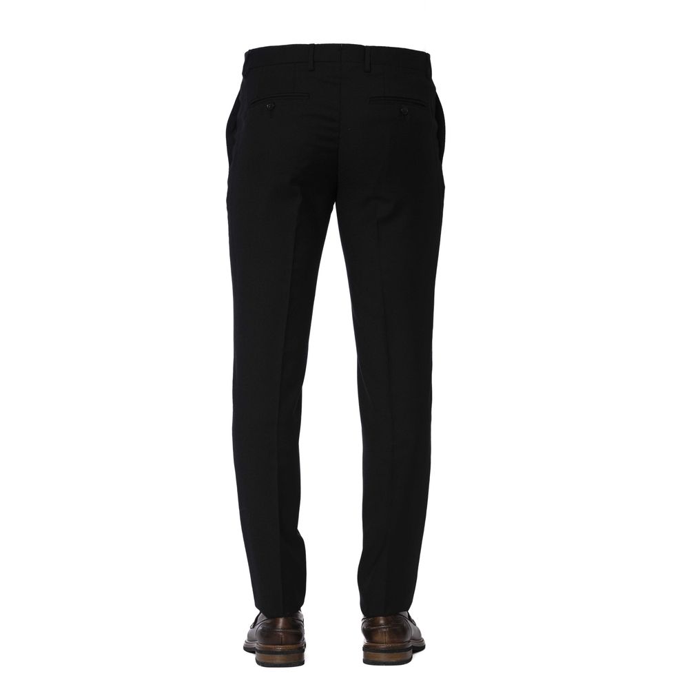 Men’s Trussardi Black Wool Men Trouser