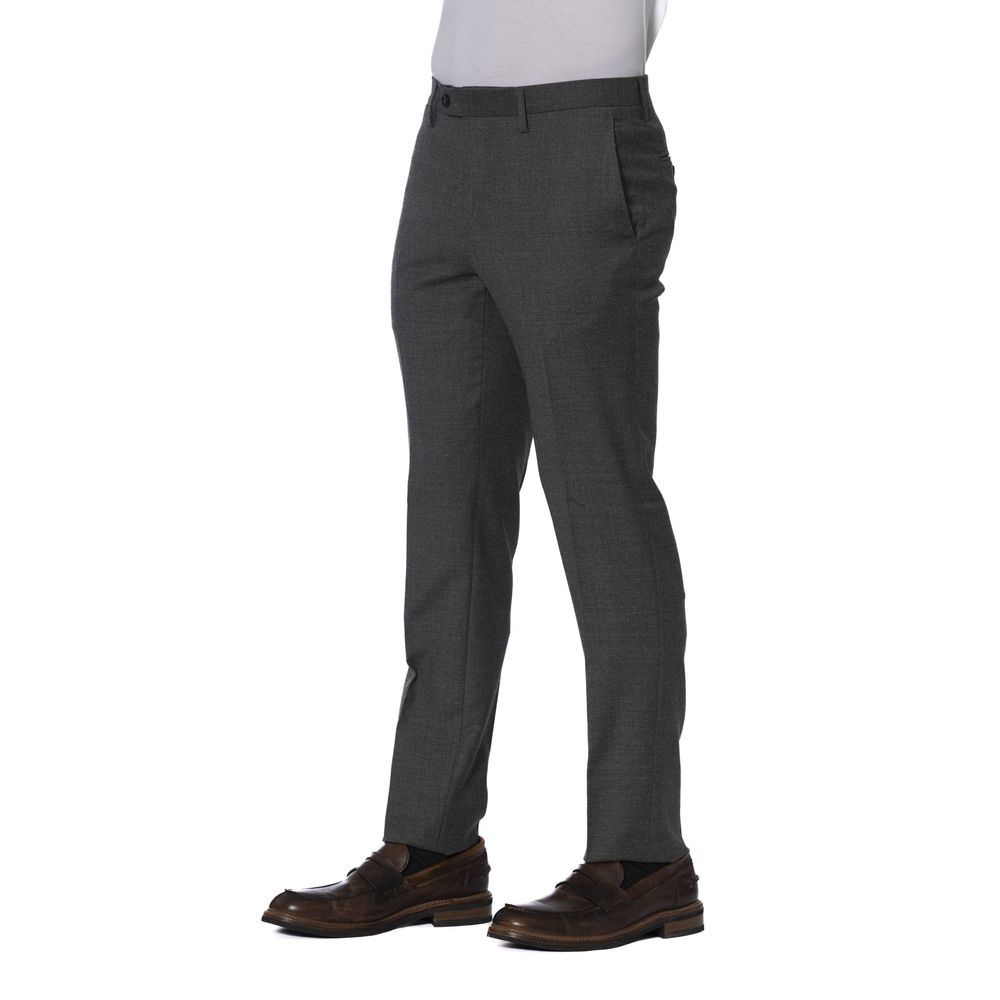 Men’s Trussardi Gray Wool Men Trouser