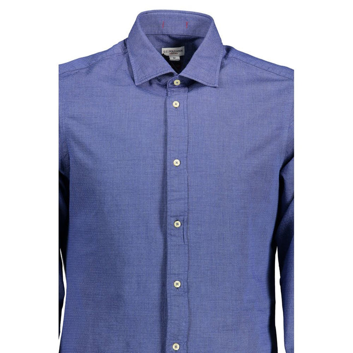 Men’s U.s. Polo Assn. Blue Cotton Shirt