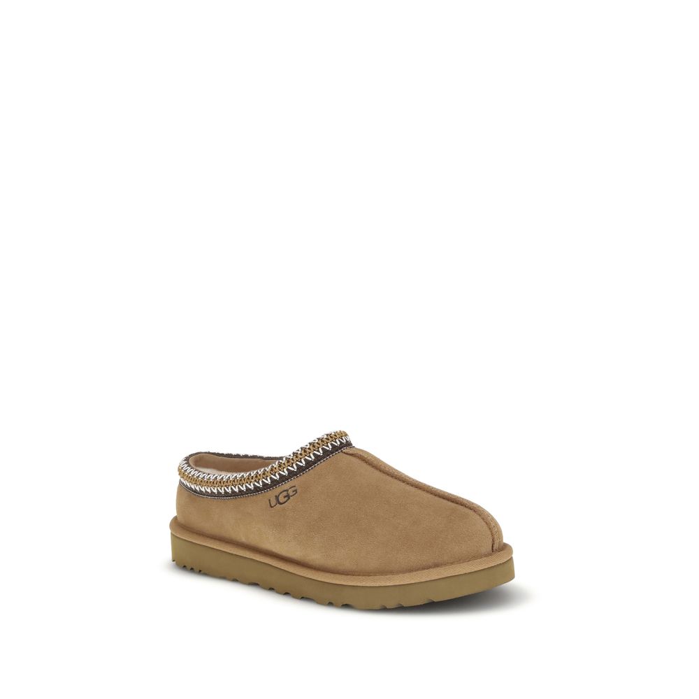 Men’s Ugg Beige Calf Leather Bos Taurus Mules