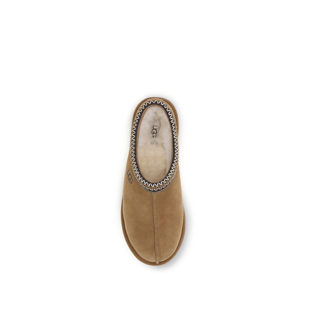 Men’s Ugg Beige Calf Leather Bos Taurus Mules