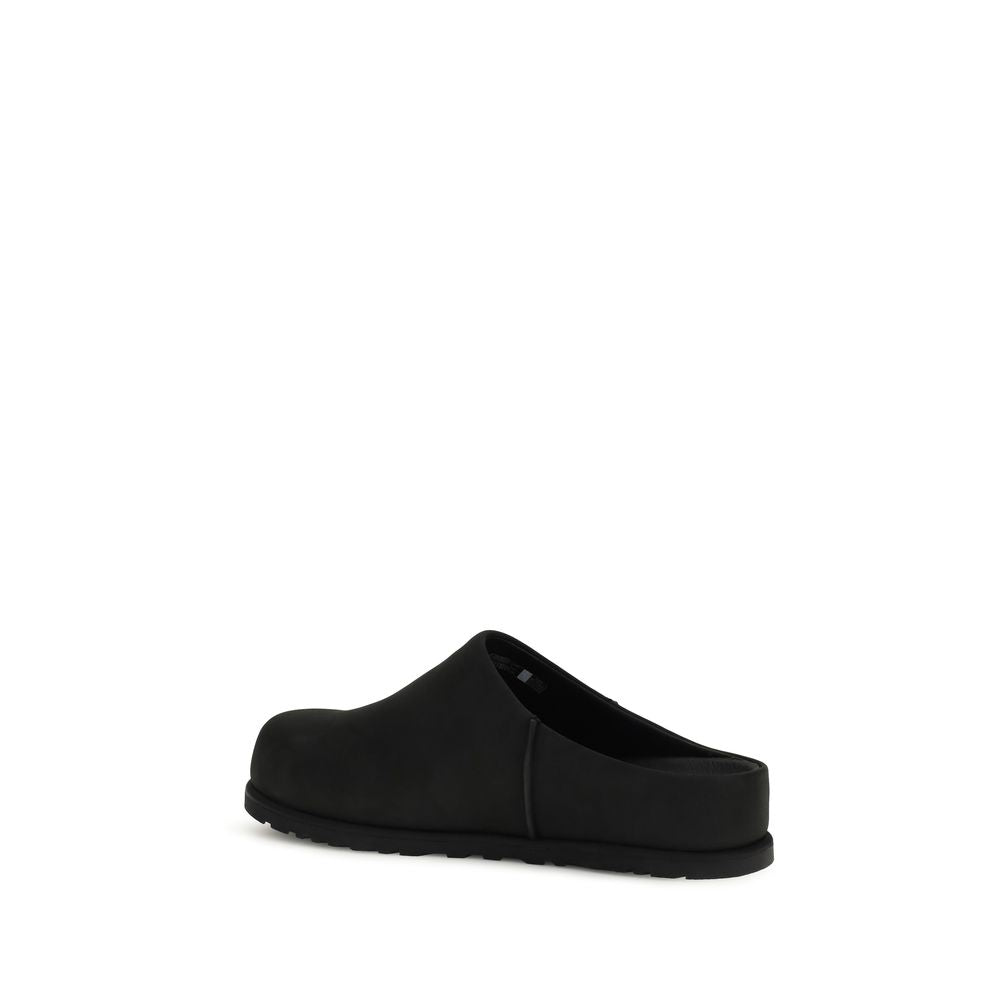 Men’s Ugg Black Calf Leather Bos Taurus Mules