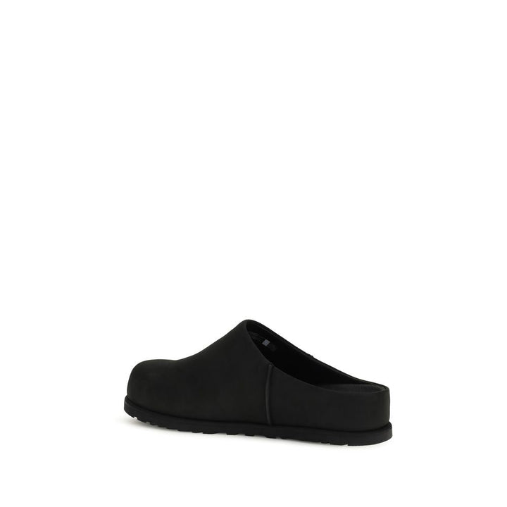 Men’s Ugg Black Calf Leather Bos Taurus Mules