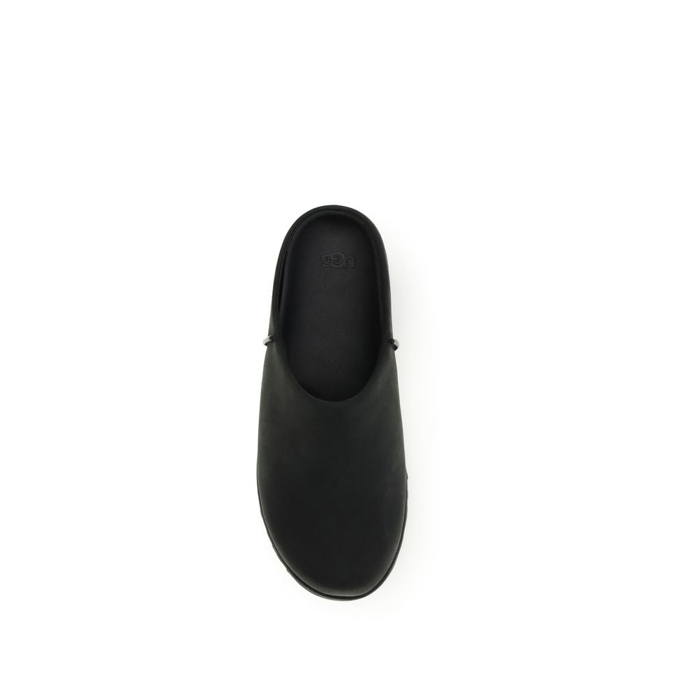 Men’s Ugg Black Calf Leather Bos Taurus Mules