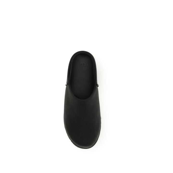 Men’s Ugg Black Calf Leather Bos Taurus Mules