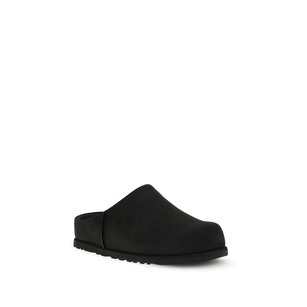 Men’s Ugg Black Calf Leather Bos Taurus Mules