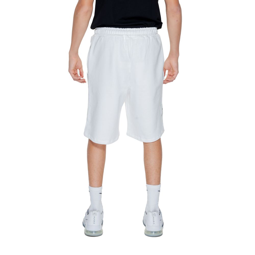 Men’s Underclub White Cotton Bermuda Shorts