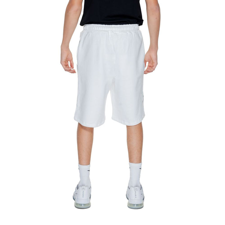 Men’s Underclub White Cotton Bermuda Shorts