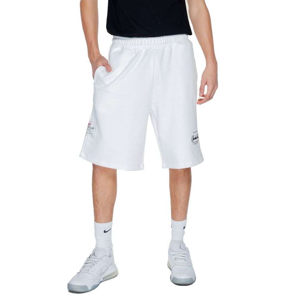 Men’s Underclub White Cotton Bermuda Shorts