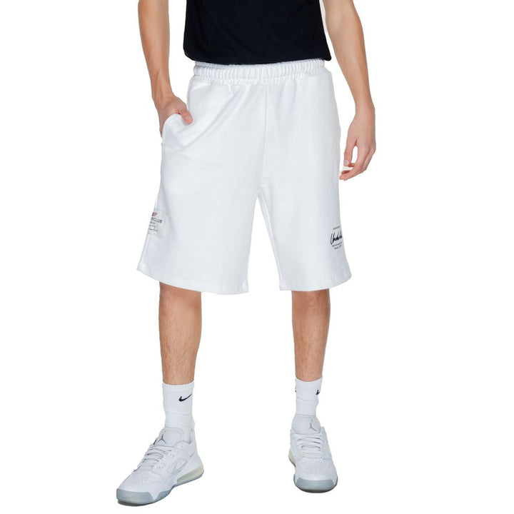 Men’s Underclub White Cotton Bermuda Shorts