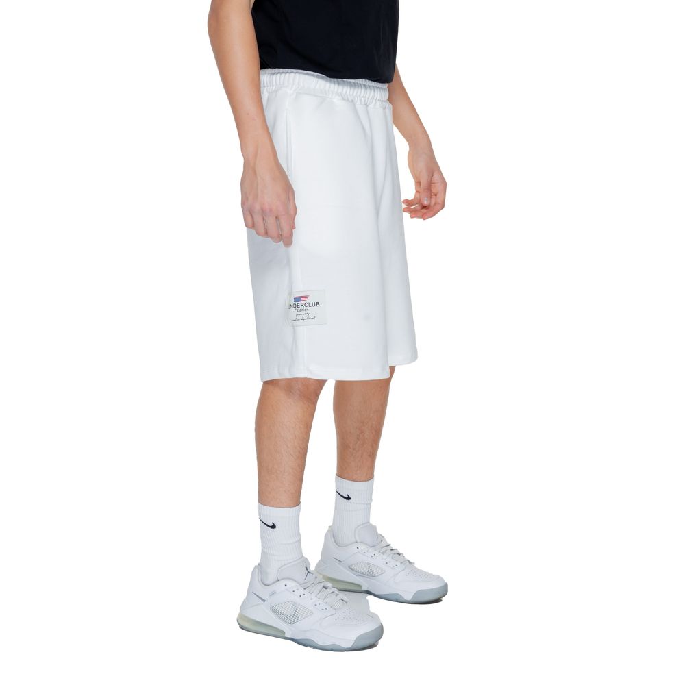 Men’s Underclub White Cotton Bermuda Shorts