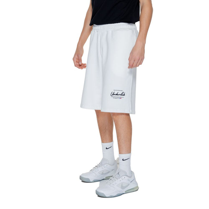 Men’s Underclub White Cotton Bermuda Shorts
