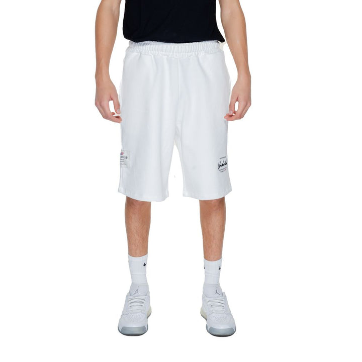 Men’s Underclub White Cotton Bermuda Shorts