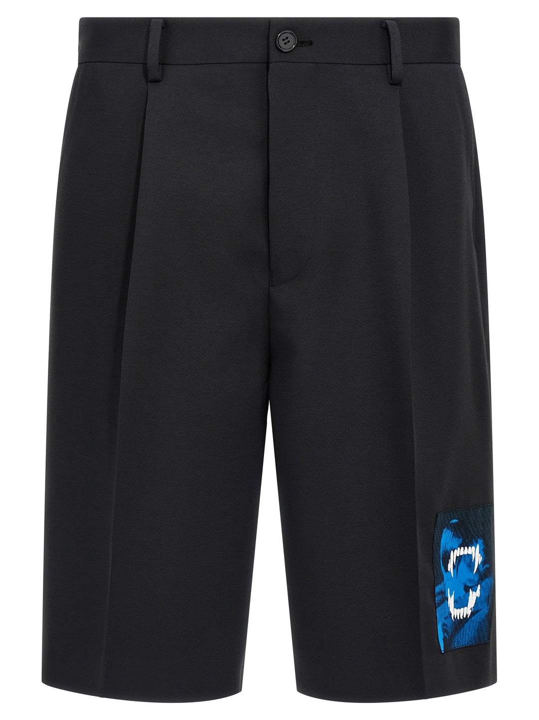 Men’s Undercover Black Polyester Bermuda Shorts