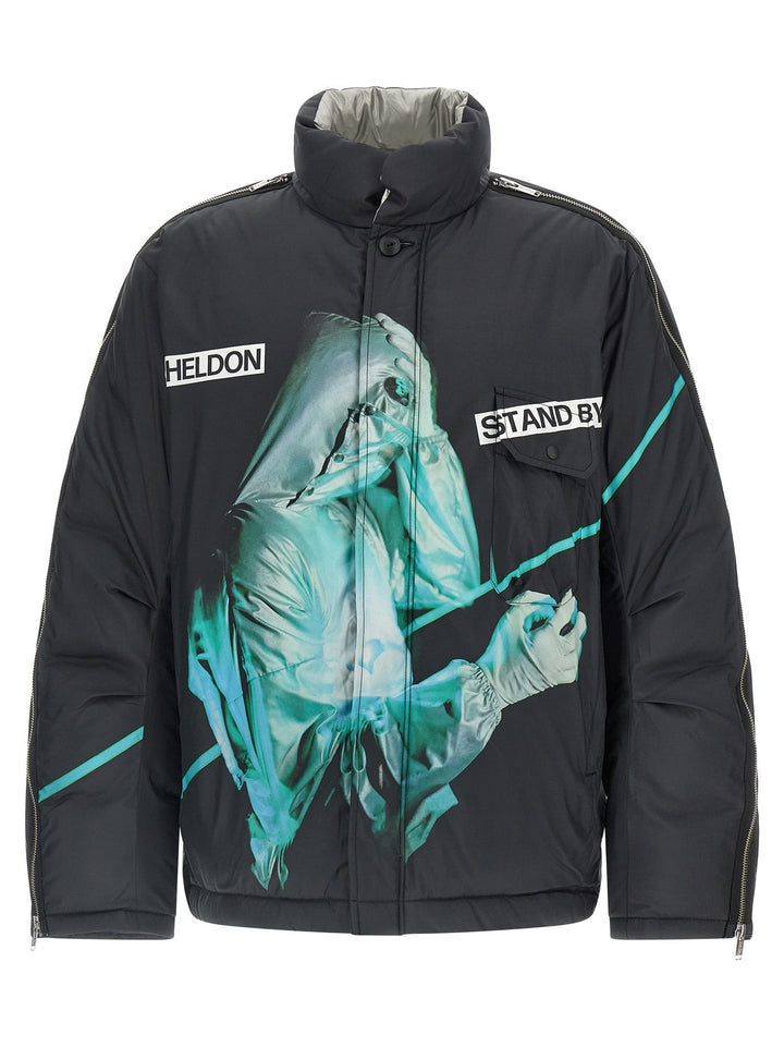 Men’s Undercover Black Polyester Shell Jacket