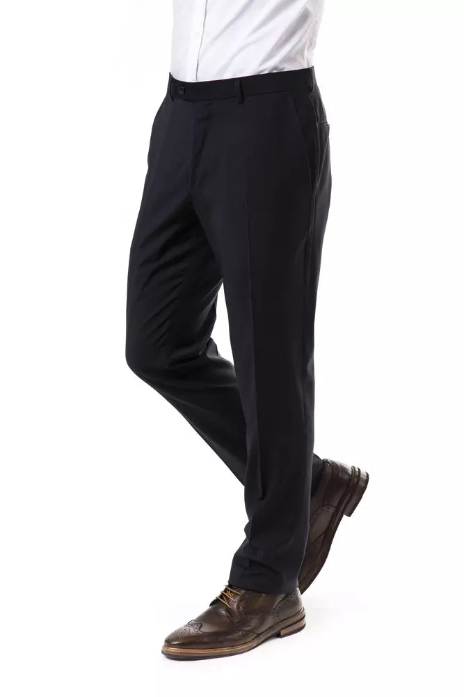 Men’s Uominitaliani Gray Wool Men Pants