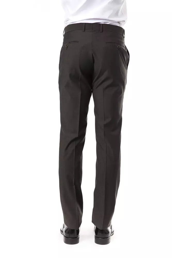Men’s Uominitaliani Gray Wool Suit Pant