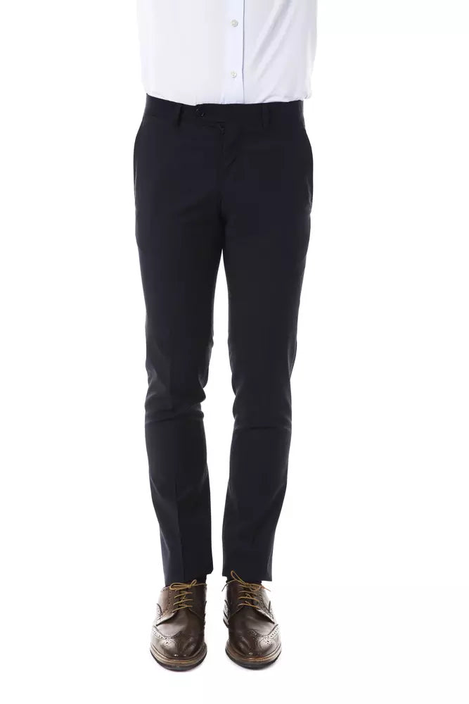 Men’s Uominitaliani Gray Wool Suit Pant