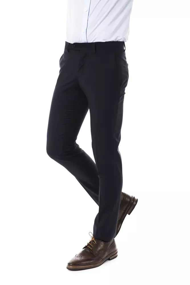 Men’s Uominitaliani Gray Wool Suit Pant