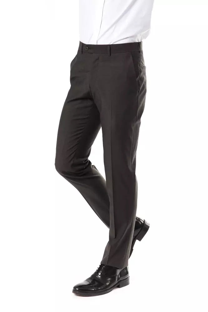 Men’s Uominitaliani Gray Wool Suit Pant