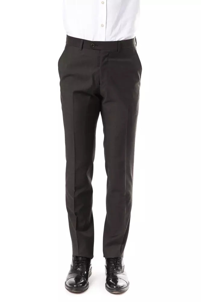 Men’s Uominitaliani Gray Wool Suit Pant