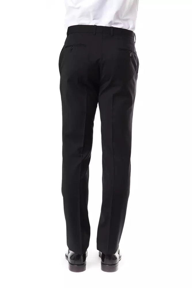 Men’s Uominitaliani Gray Wool Suit Pants