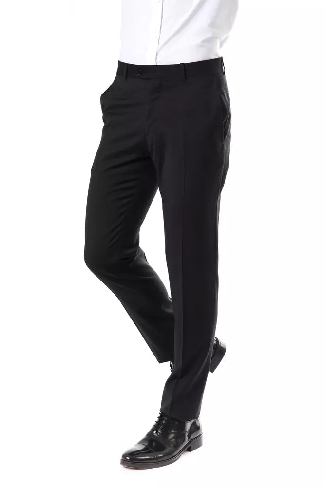 Men’s Uominitaliani Gray Wool Suit Pants