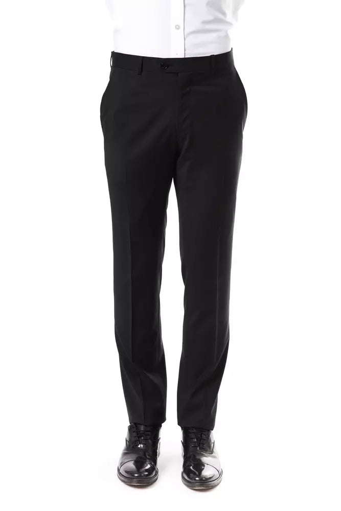 Men’s Uominitaliani Gray Wool Suit Pants