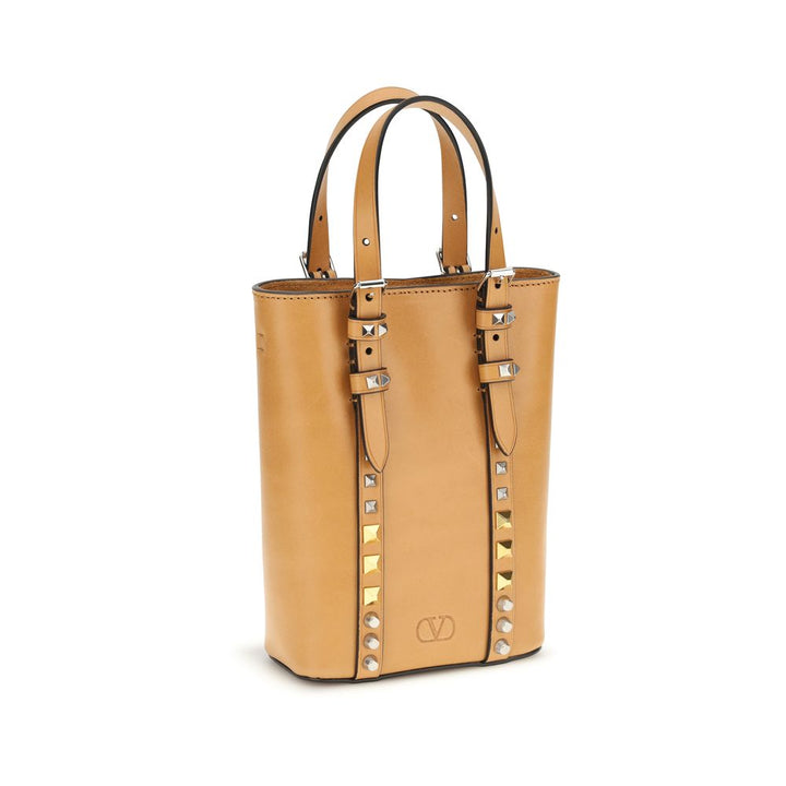 Men’s Valentino Garavani Beige Calf Leather Bos Taurus Shoulder Bag