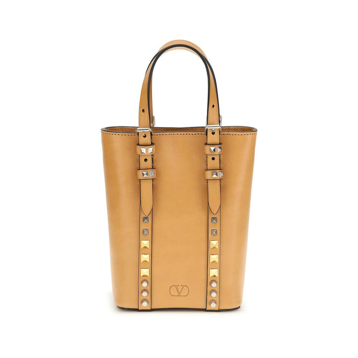 Men’s Valentino Garavani Beige Calf Leather Bos Taurus Shoulder Bag