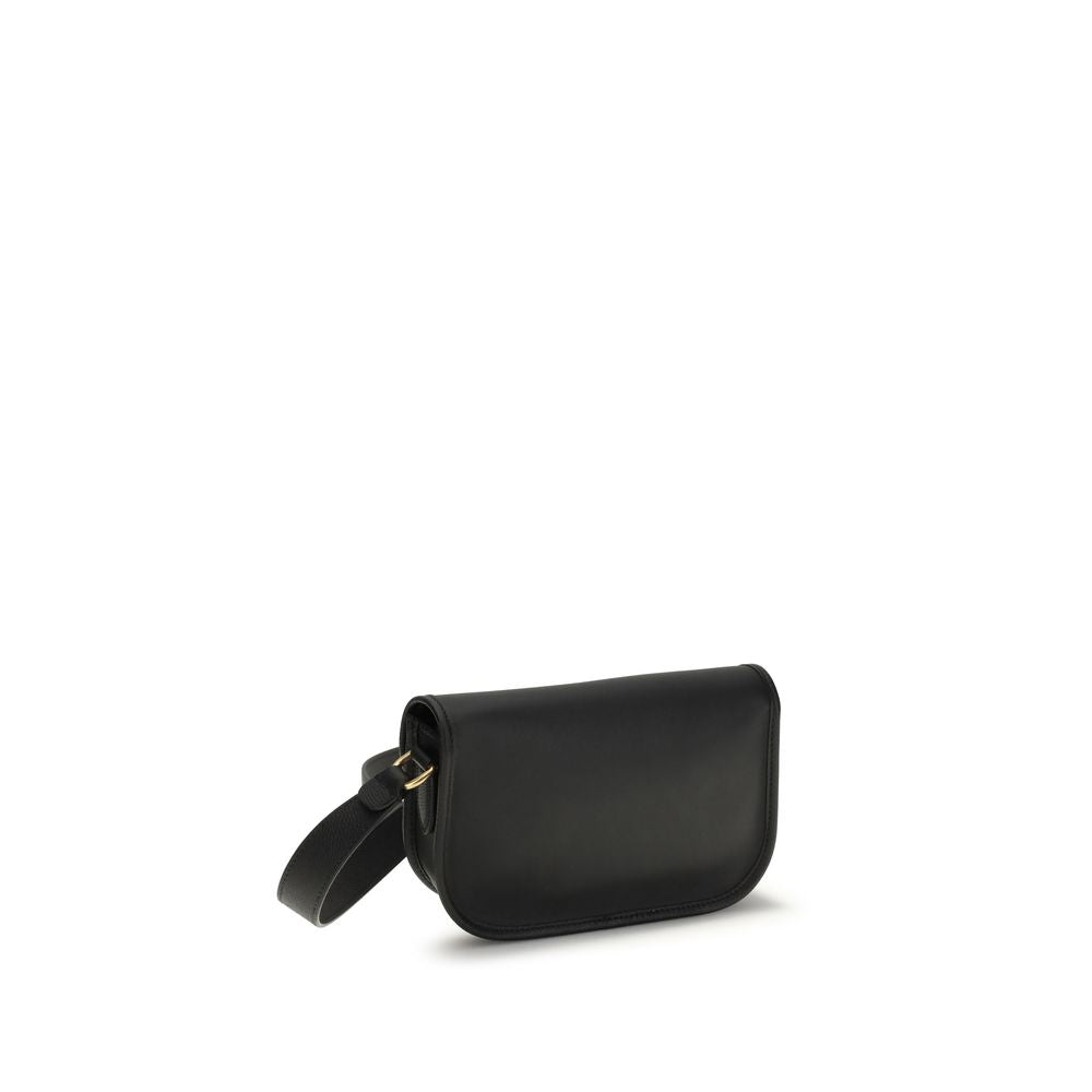 Men’s Valentino Garavani Black Calf Leather Bos Taurus Shoulder Bag