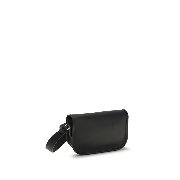 Men’s Valentino Garavani Black Calf Leather Bos Taurus Shoulder Bag
