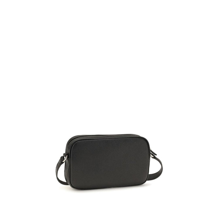 Men’s Valentino Garavani Black Calf Leather Bos Taurus Shoulder Bag