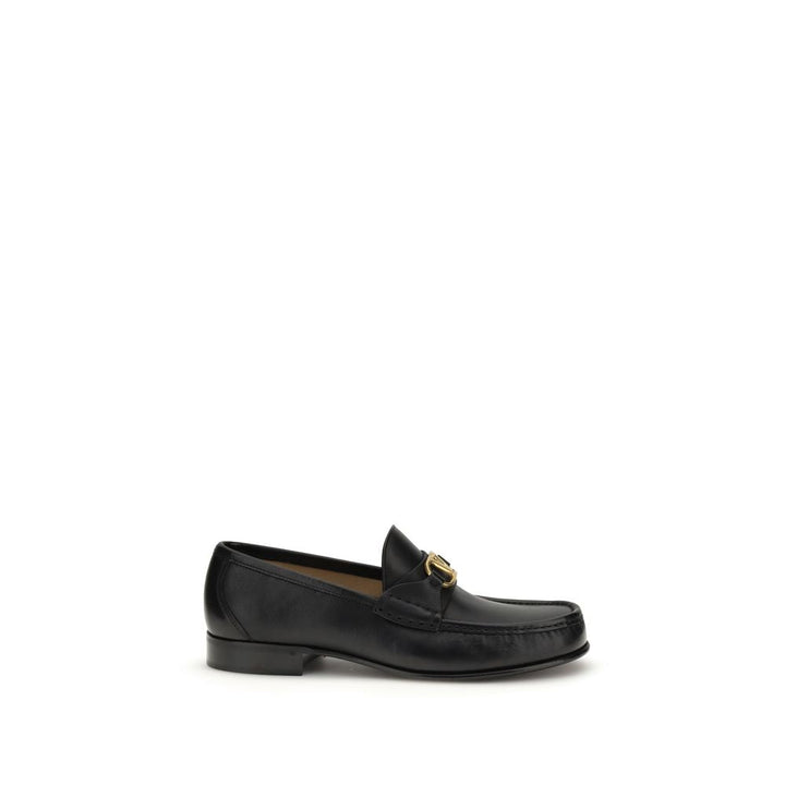 Men’s Valentino Garavani Black Calf Leather Bos Taurus Slip-on Loafers