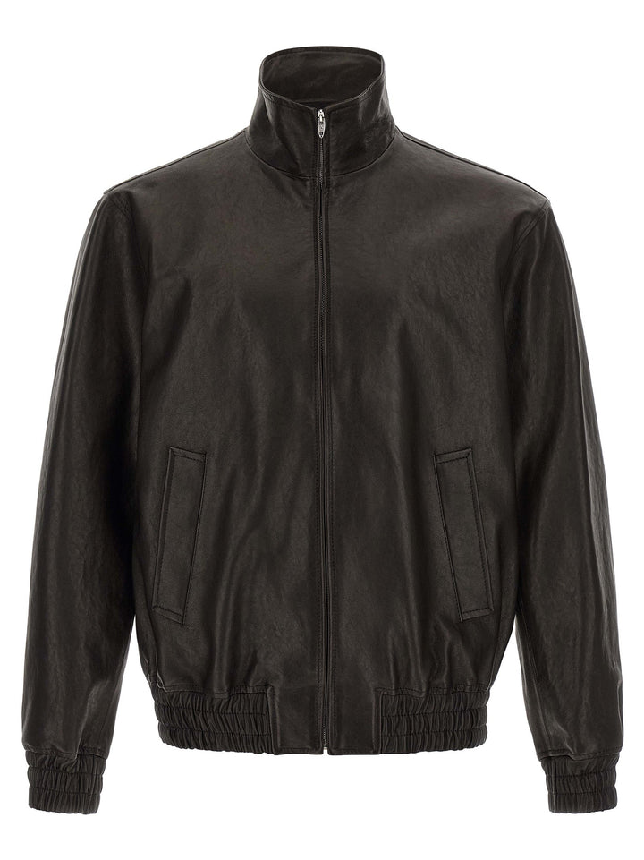 Men’s Valentino Garavani Black Calfskin Leather Jacket