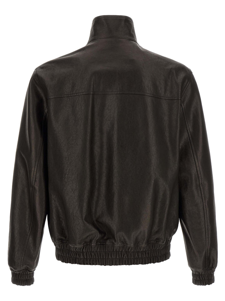 Men’s Valentino Garavani Black Calfskin Leather Jacket