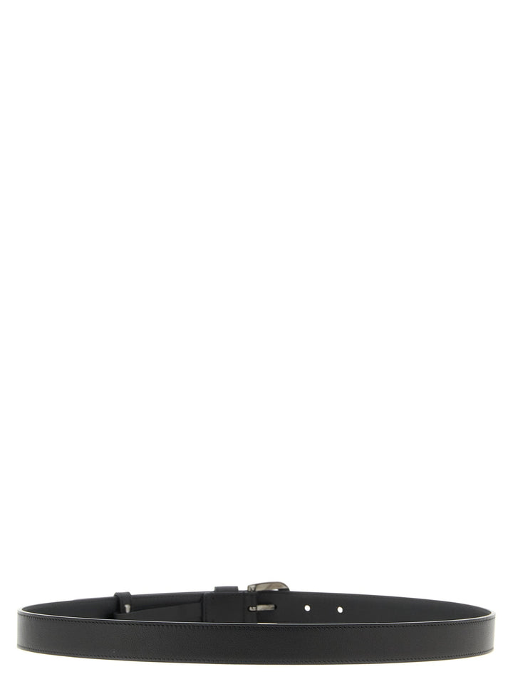 Valentino Garavani Black Calfskin Regular Belt