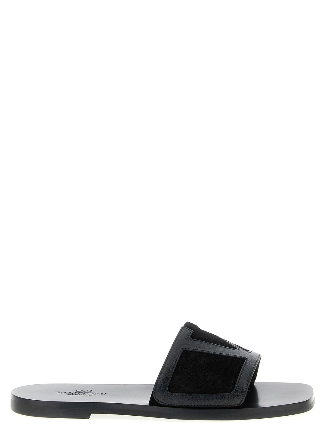 Men’s Valentino Garavani Black Calfskin Slides