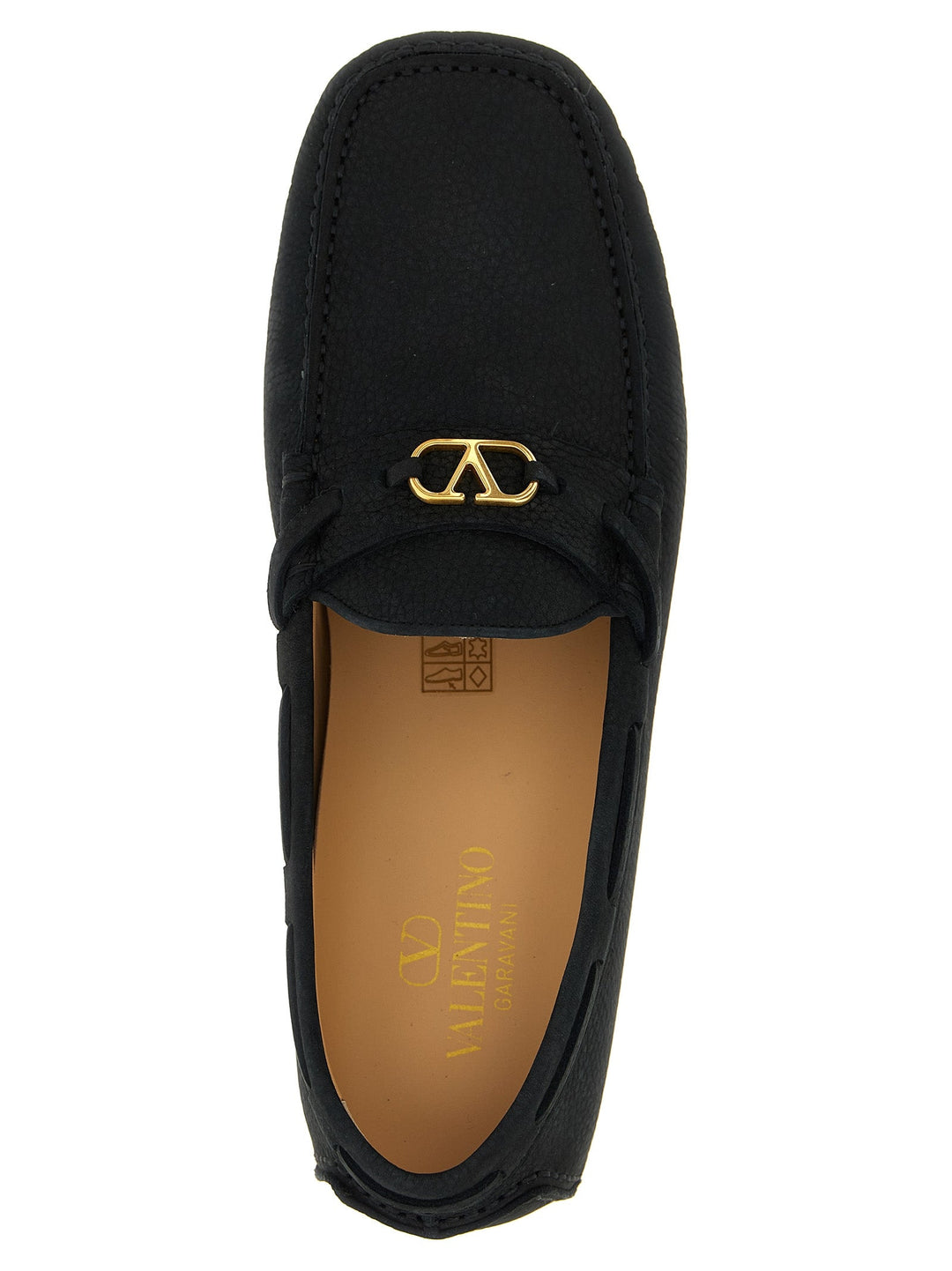 Men’s Valentino Garavani Black Calfskin Slip-on Loafers
