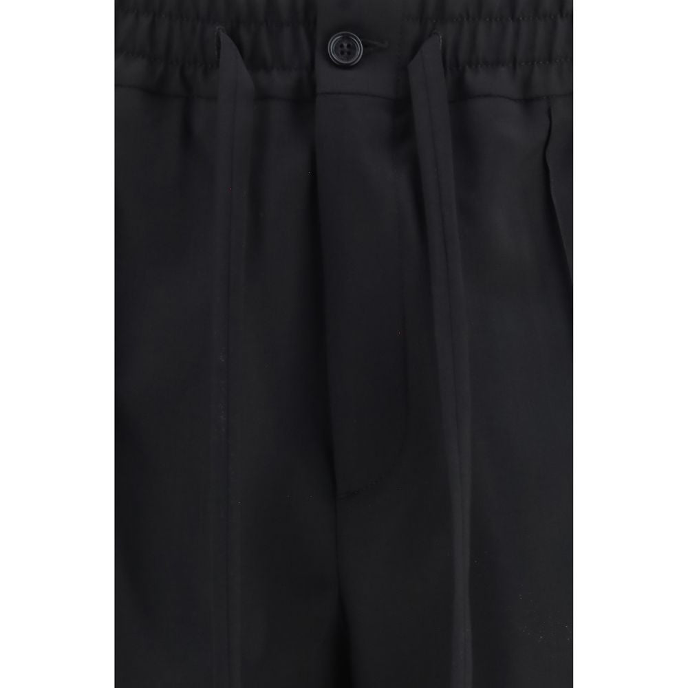 Men’s Valentino Garavani Black Cotton Chino Pants