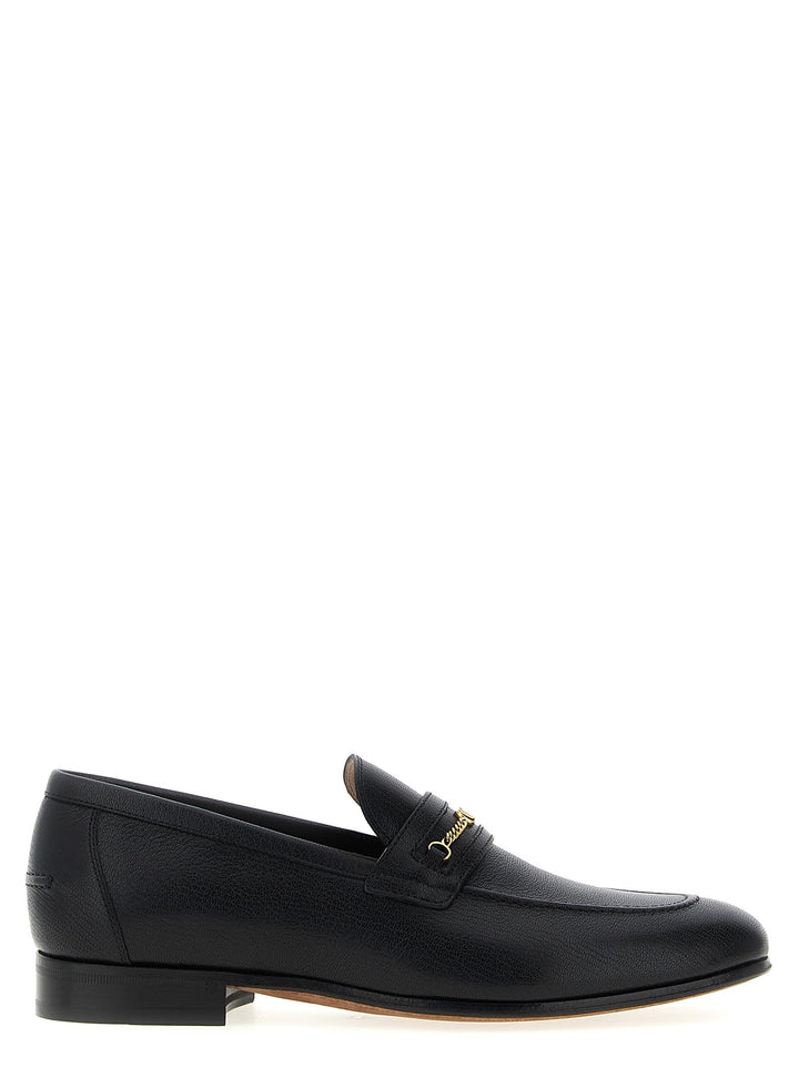 Men’s Valentino Garavani Black Goatskin Slip-on Loafers