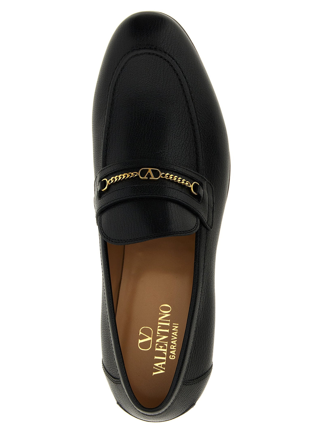 Men’s Valentino Garavani Black Goatskin Slip-on Loafers