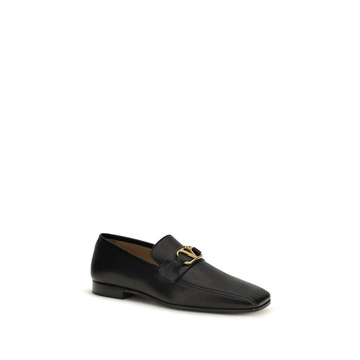 Men’s Valentino Garavani Black Goatskin Slip-on Loafers
