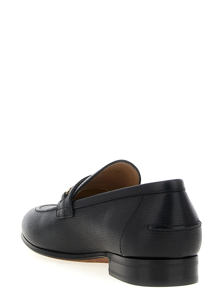 Men’s Valentino Garavani Black Goatskin Slip-on Loafers
