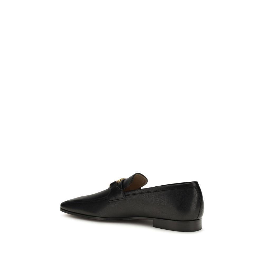 Men’s Valentino Garavani Black Goatskin Slip-on Loafers