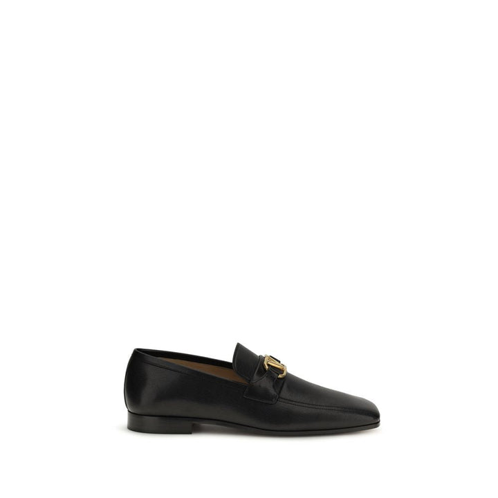 Men’s Valentino Garavani Black Goatskin Slip-on Loafers