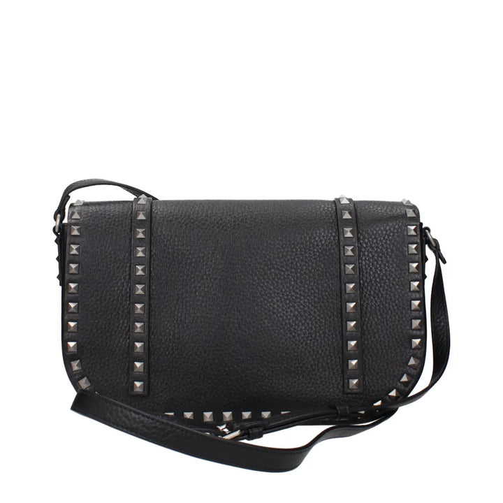 Men’s Valentino Garavani Black Leather Crossbody Bag