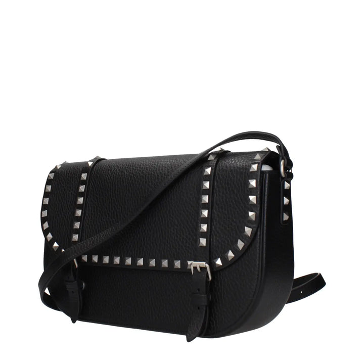 Men’s Valentino Garavani Black Leather Crossbody Bag