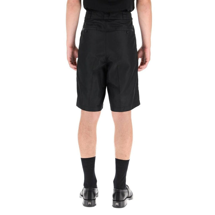 Valentino Garavani Black Nylon Bermuda Shorts