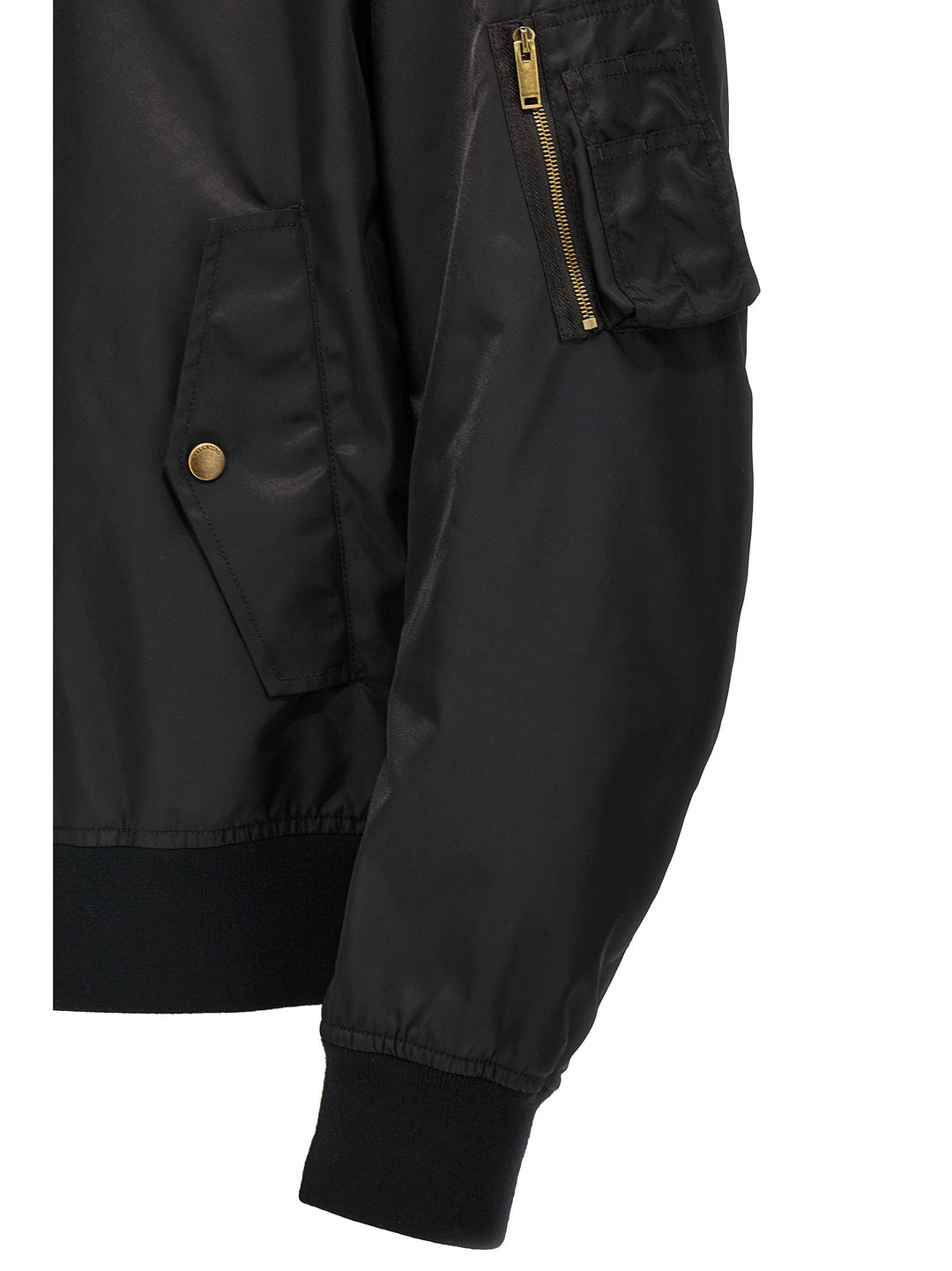 Men’s Valentino Garavani Black Polyamide Bomber